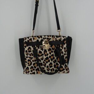 Michael Kors Leopard Print Handbag Calf Hair